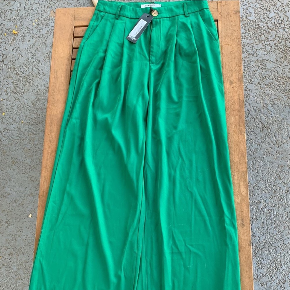 Nasty gal trousers green brand new with tags